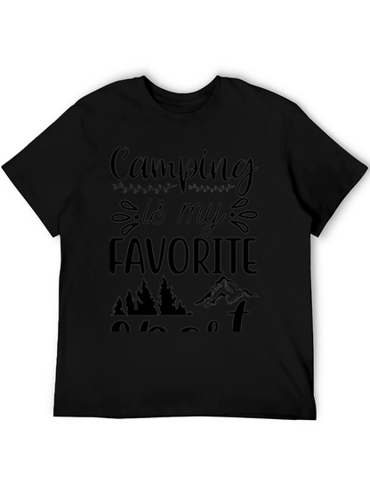 Camiseta Negra Camping is my Favorite