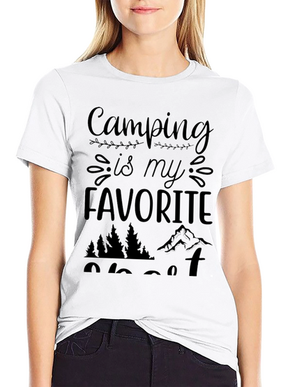 Camiseta Negra Camping is my Favorite