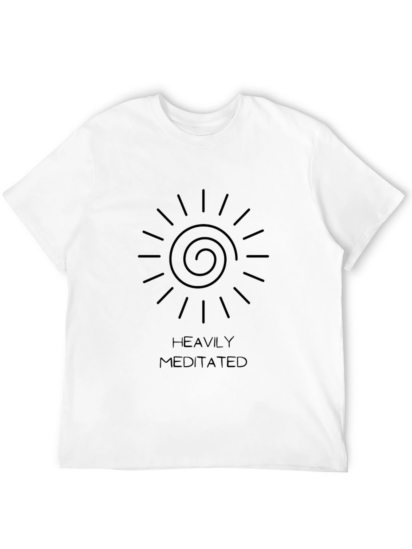 Camiseta Negra Heavily Meditated