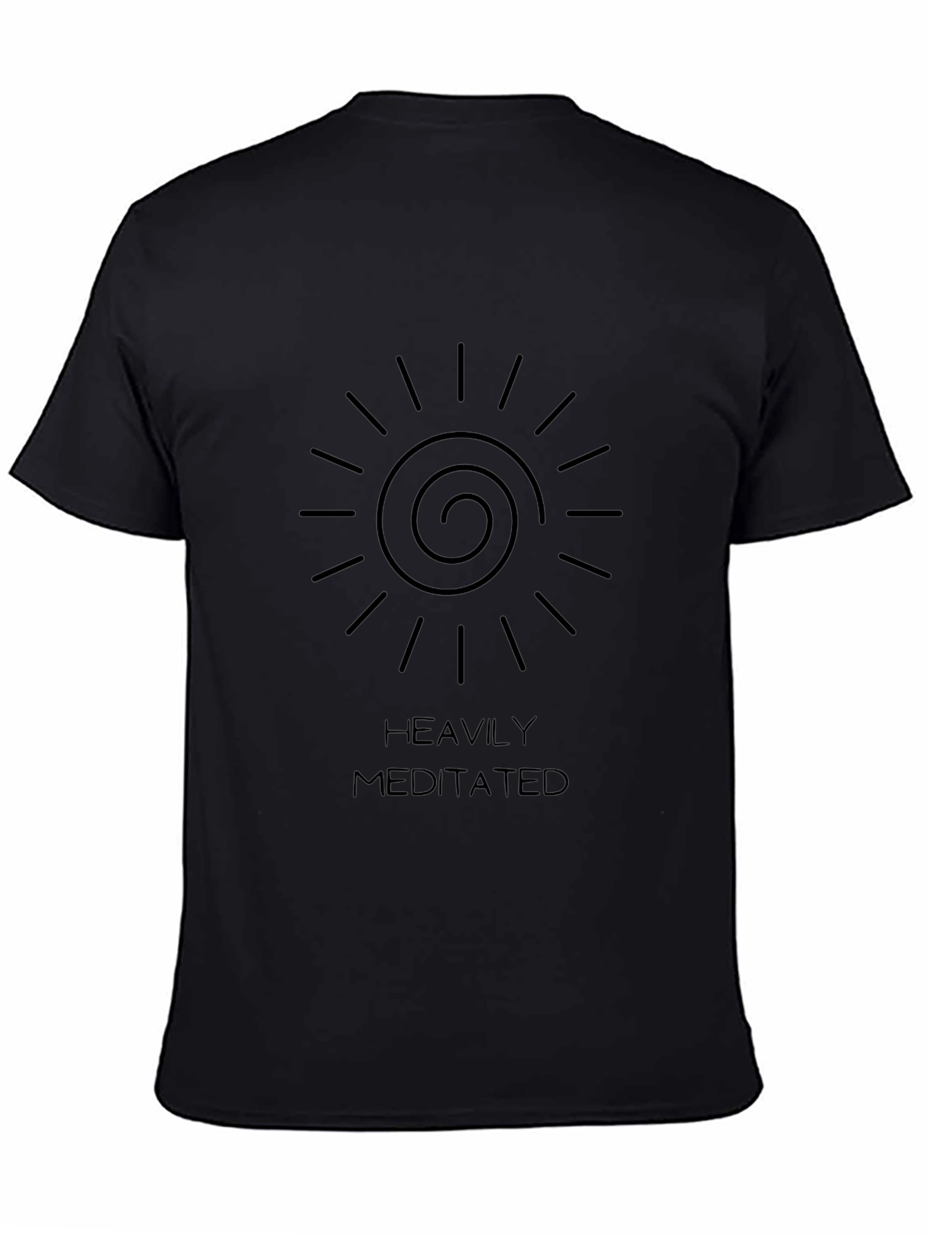 Camiseta Negra Heavily Meditated