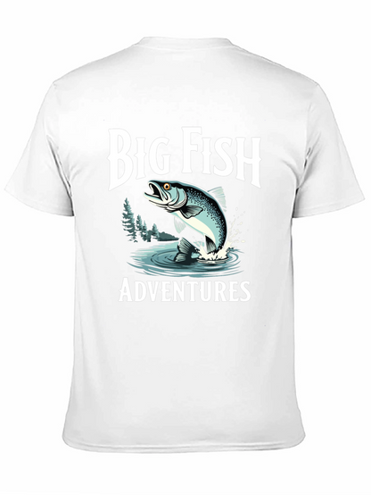 Camiseta Negra Big Fish Adventures para Hombre