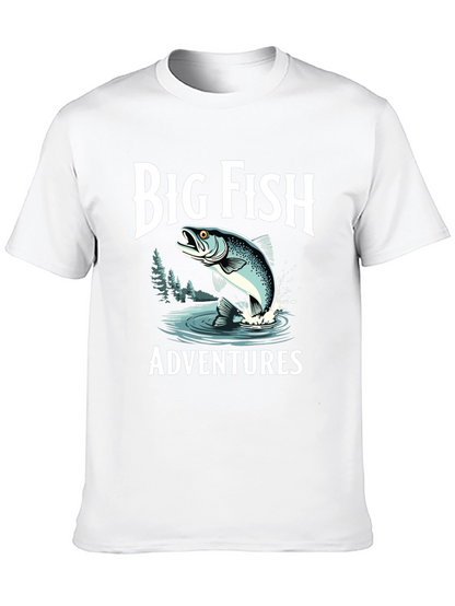 Camiseta Negra Big Fish Adventures para Hombre