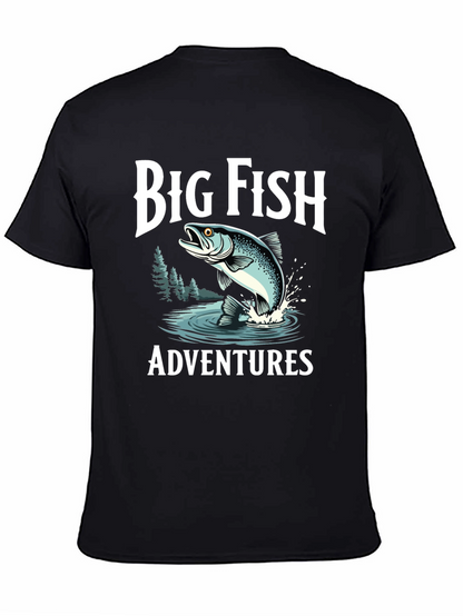 Camiseta Negra Big Fish Adventures para Hombre