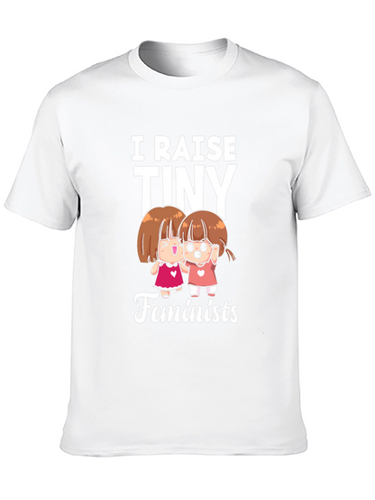 Camiseta Negra: Yo Crío Pequeñas Feministas