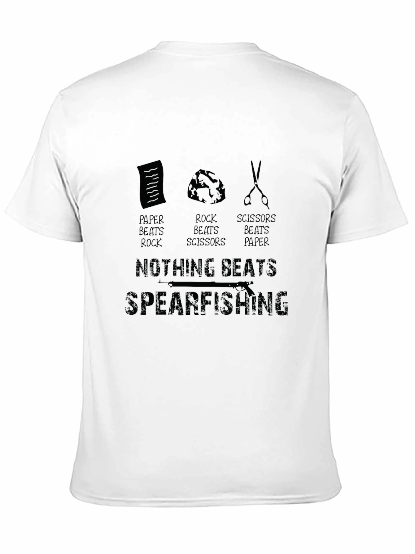 Camiseta Negra Divertida - Nada Supera la Pesca Submarina