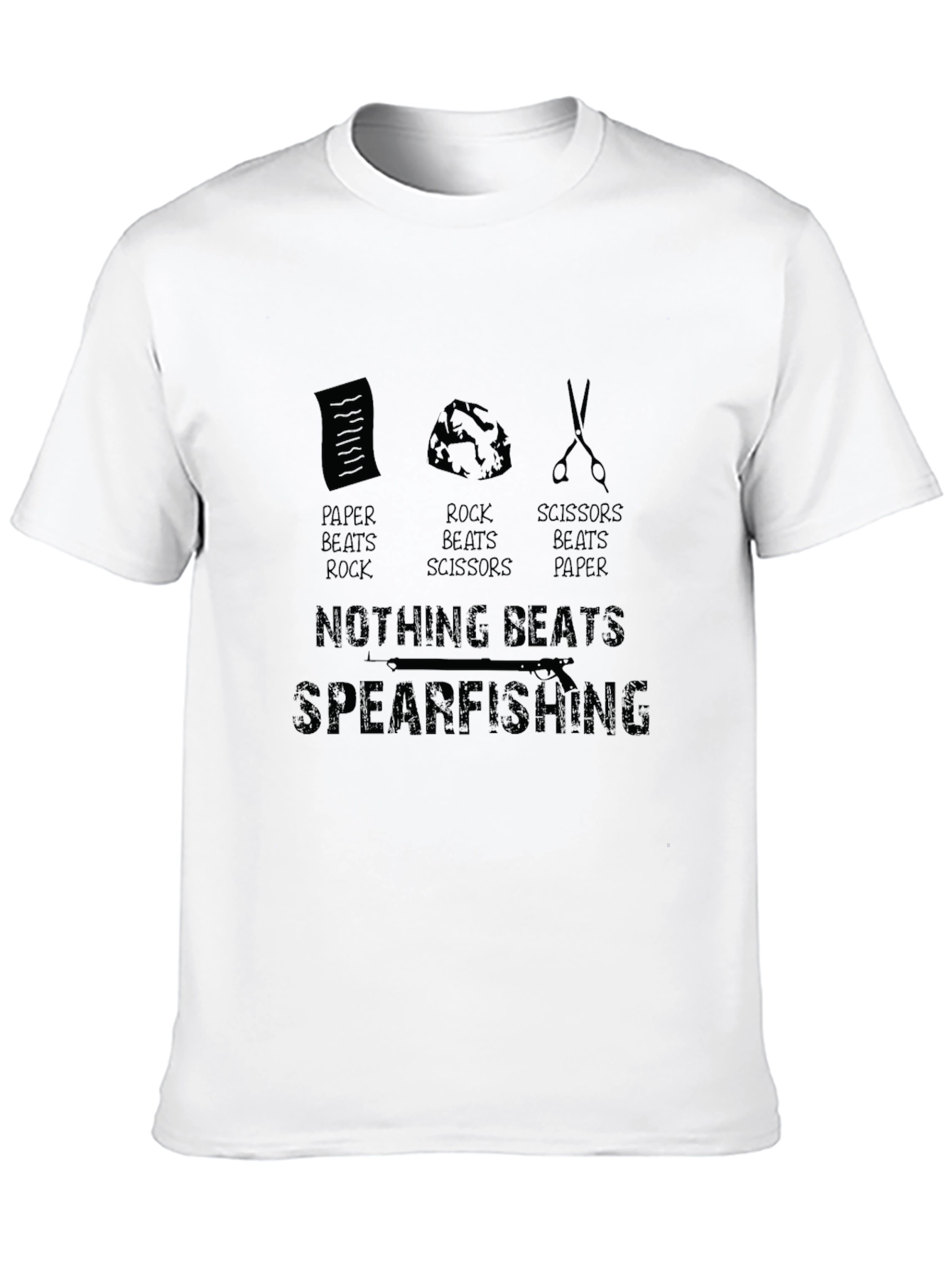 Camiseta Negra Divertida - Nada Supera la Pesca Submarina