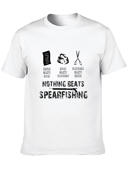 Camiseta Negra Divertida - Nada Supera la Pesca Submarina