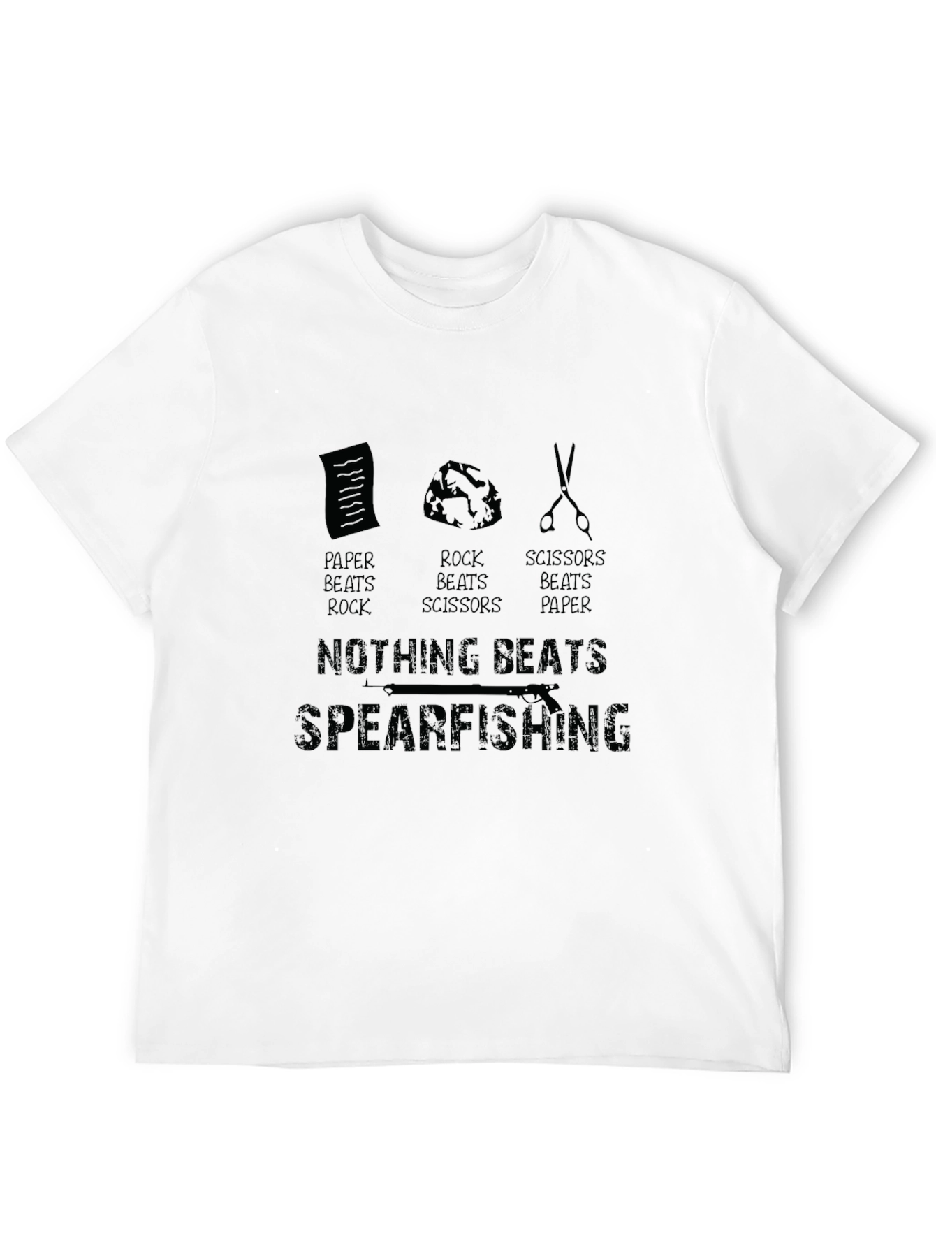 Camiseta Negra Divertida - Nada Supera la Pesca Submarina
