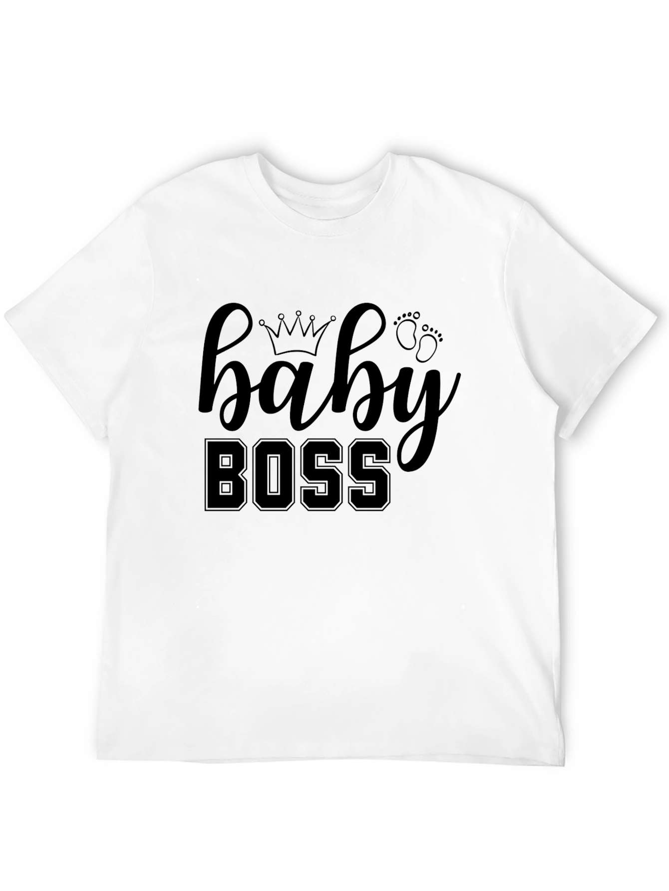 Camiseta Negra Baby Boss para Bebé con Estilo