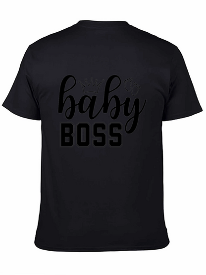 Camiseta Negra Baby Boss para Bebé con Estilo