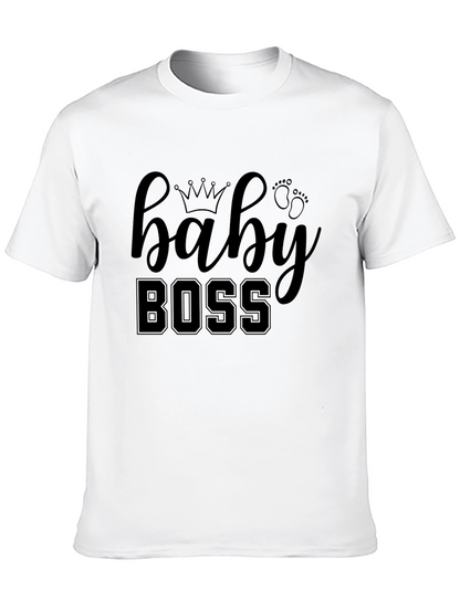 Camiseta Negra Baby Boss para Bebé con Estilo