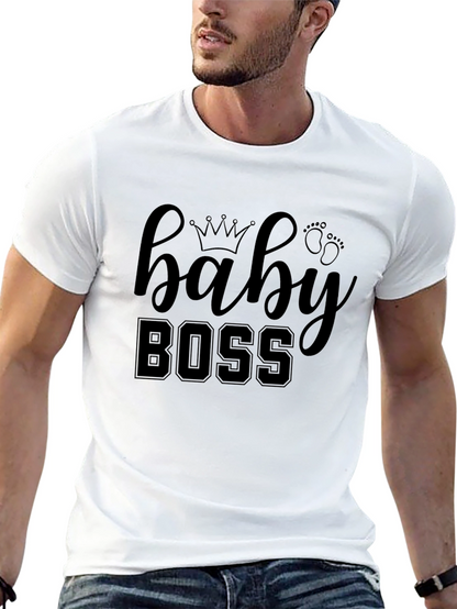 Camiseta Negra Baby Boss para Bebé con Estilo