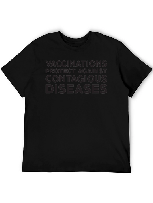 Camiseta Negra: Vacunación Protección