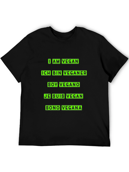 Camiseta Vegana Multilingüe - Diseño Moderno
