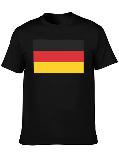 Camiseta Negra con Bandera de Alemania
