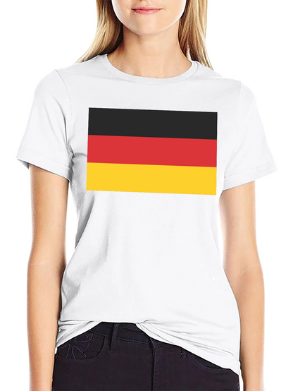Camiseta Negra con Bandera de Alemania