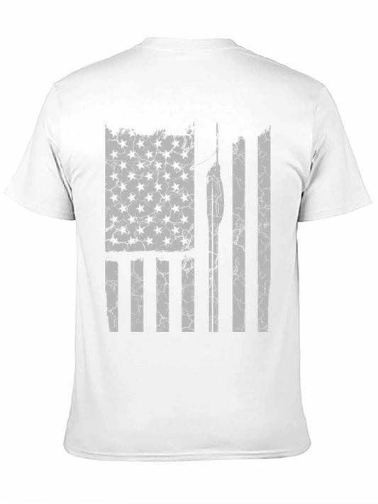 Camiseta Bandera USA Rifle - Diseño Vintage