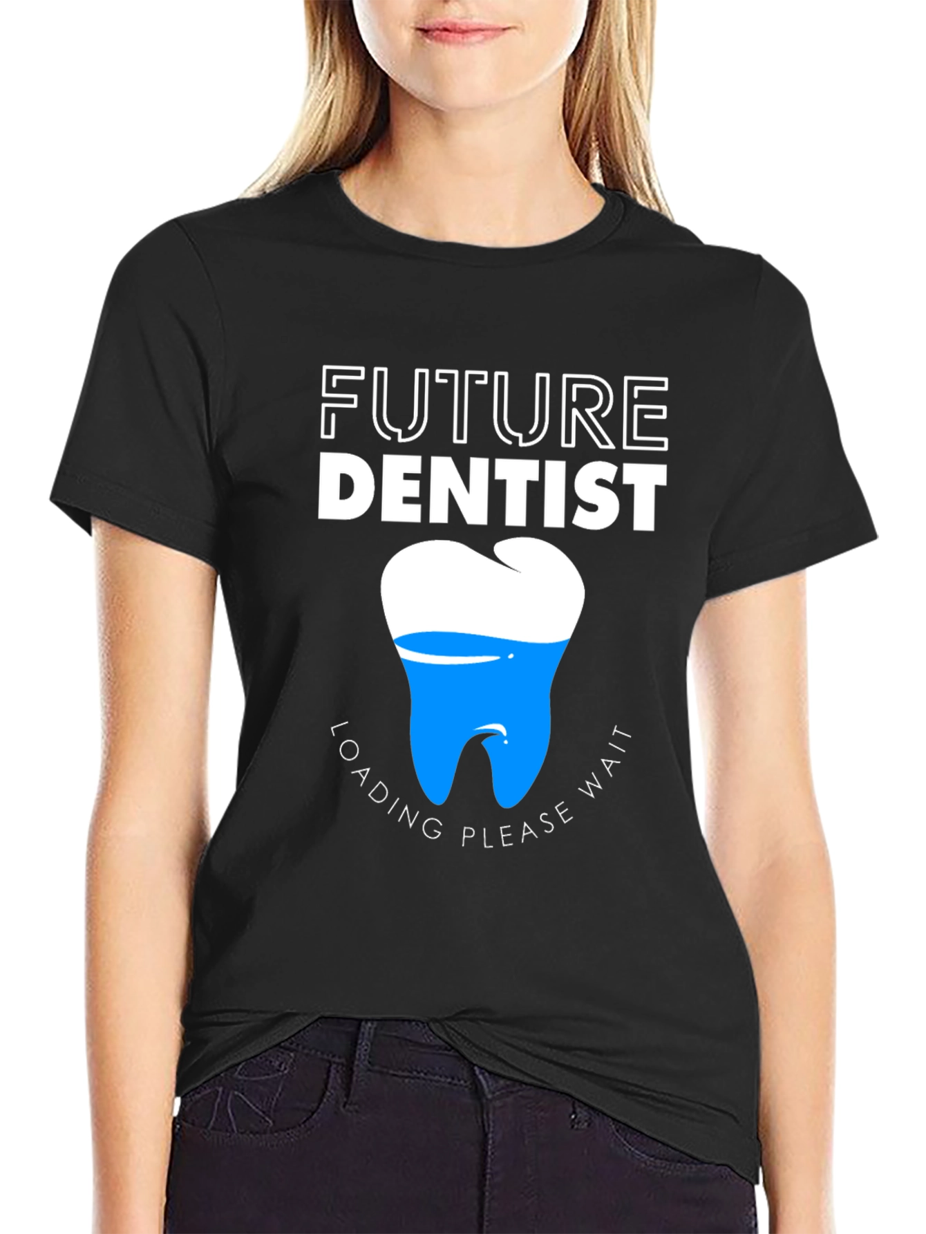 Camiseta Negra Futuro Dentista Original