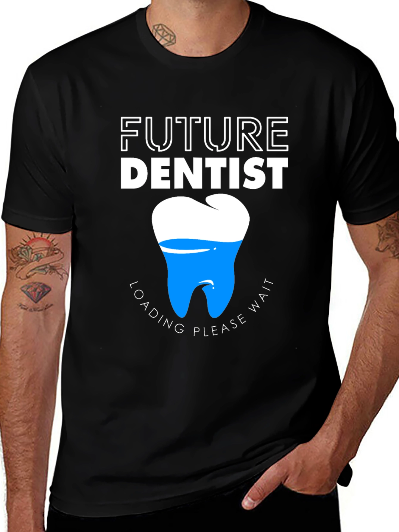 Camiseta Negra Futuro Dentista Original