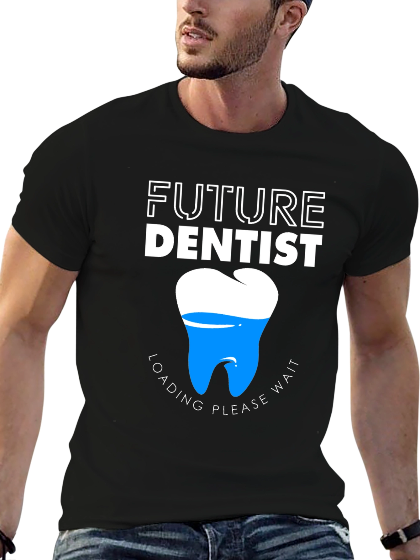 Camiseta Negra Futuro Dentista Original