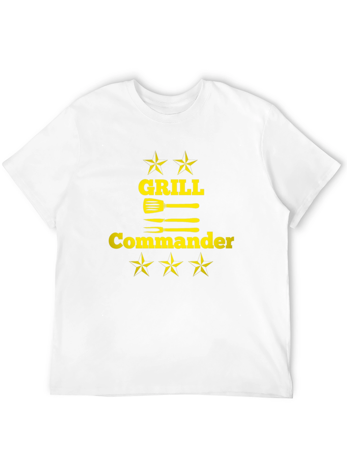 Camiseta Negra Grill Commander para Barbacoa