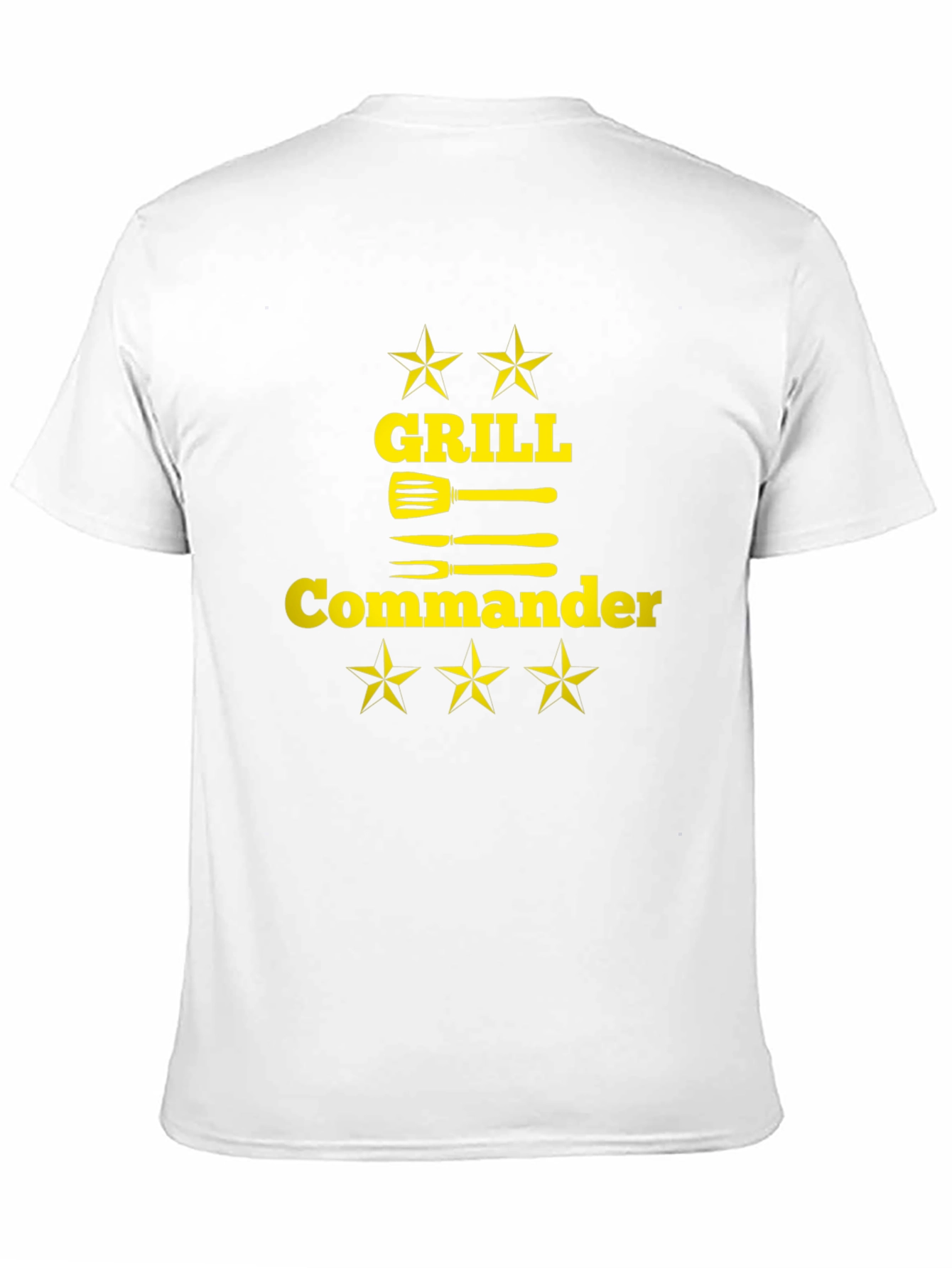Camiseta Negra Grill Commander para Barbacoa