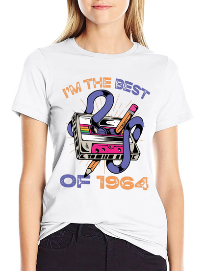 Camiseta retro Nacido en 1964 para hombre