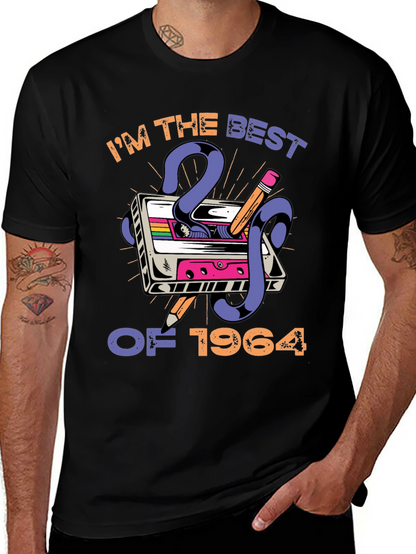 Camiseta retro Nacido en 1964 para hombre