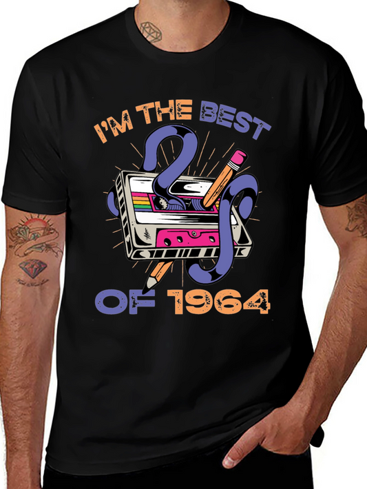 Camiseta retro Nacido en 1964 para hombre