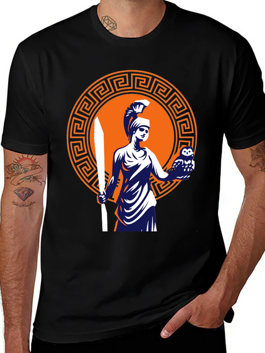 Camiseta Hombre Diseño Atenea Clásica