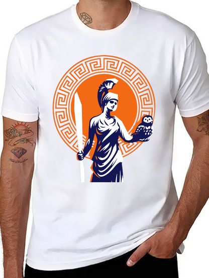 Camiseta Hombre Diseño Atenea Clásica