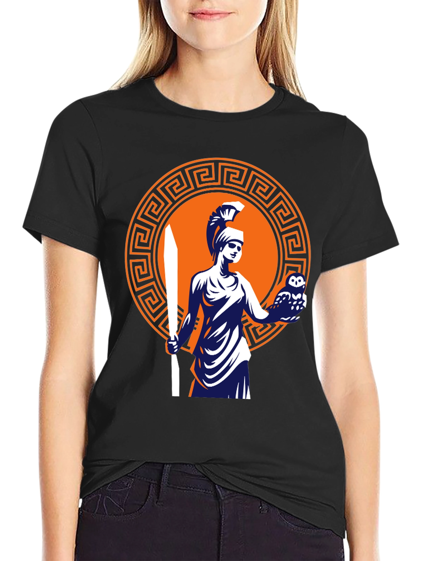 Camiseta Hombre Diseño Atenea Clásica