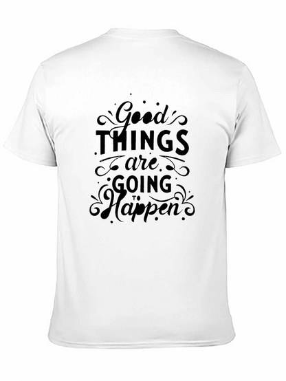 Camiseta Negra con Mensaje Positivo para Hombre