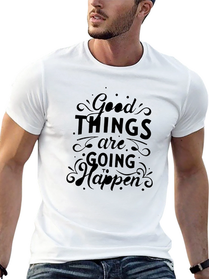 Camiseta Negra con Mensaje Positivo para Hombre