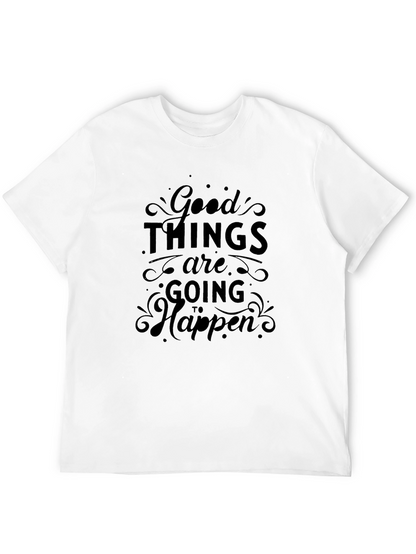 Camiseta Negra con Mensaje Positivo para Hombre