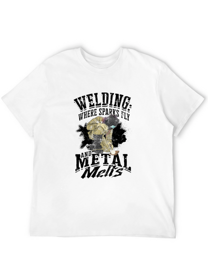 Camiseta Negra Soldador: Donde las Chispas Vuelan