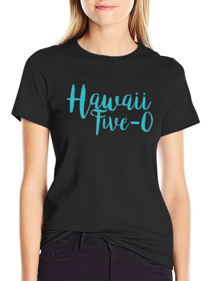 Camiseta Negra Hawaii Five-O Hombre