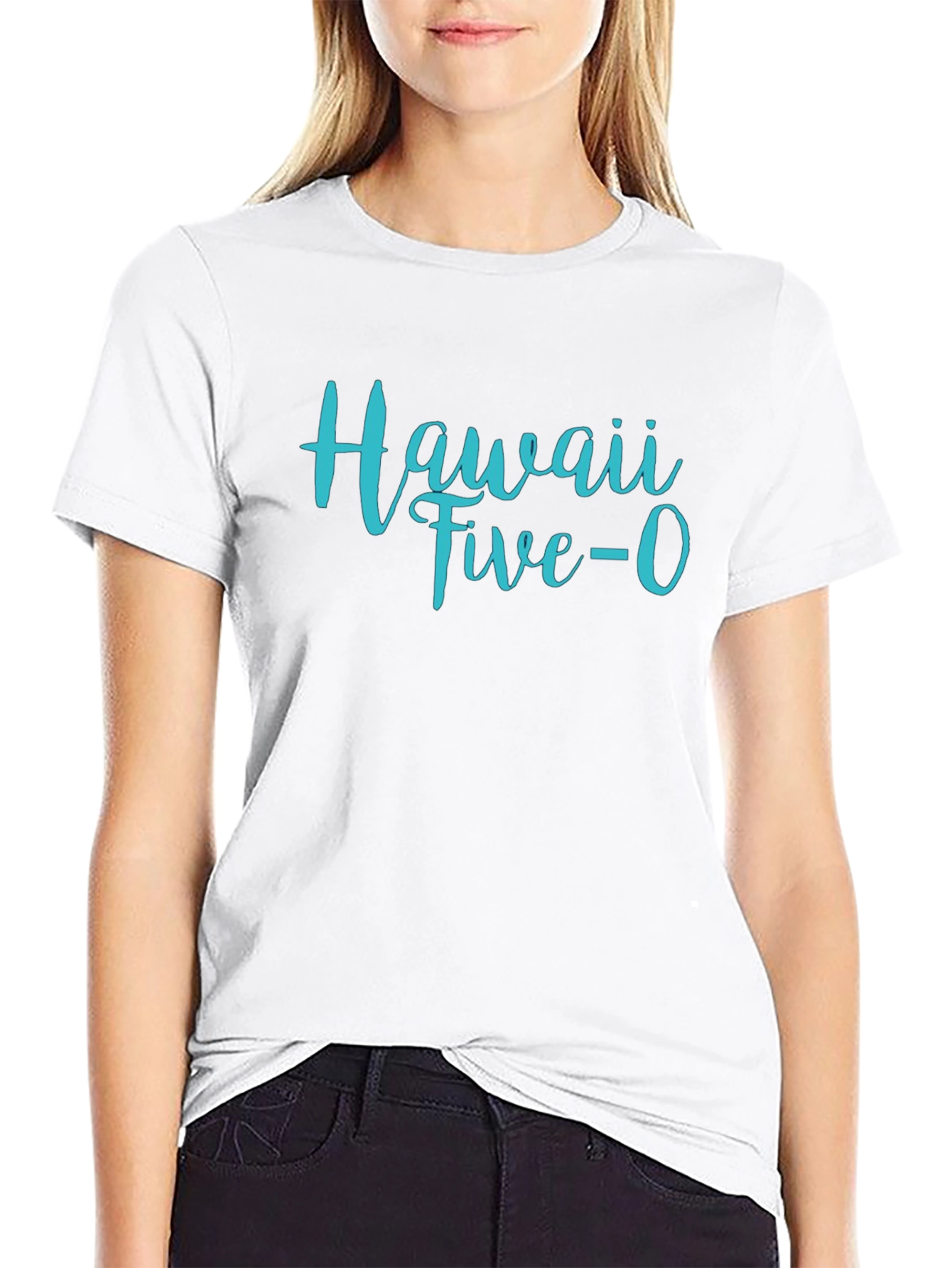 Camiseta Negra Hawaii Five-O Hombre