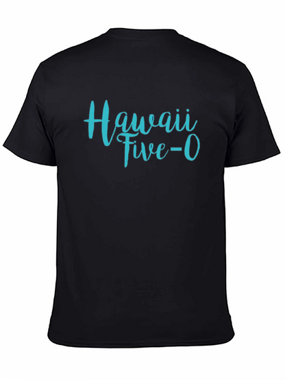 Camiseta Negra Hawaii Five-O Hombre