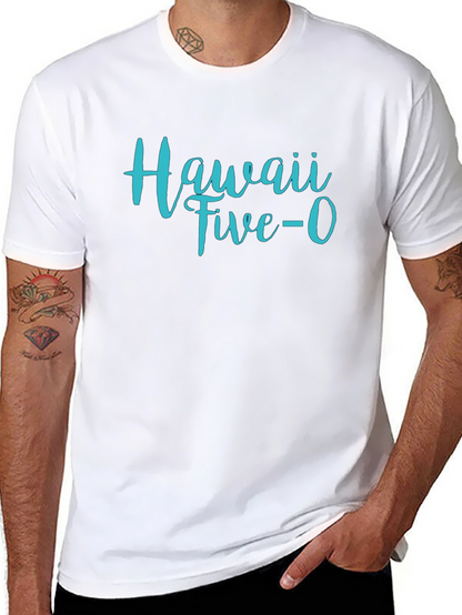 Camiseta Negra Hawaii Five-O Hombre