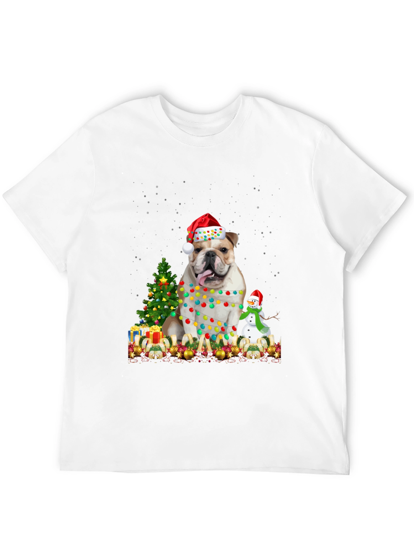 Camiseta Bulldog Navideño Festiva