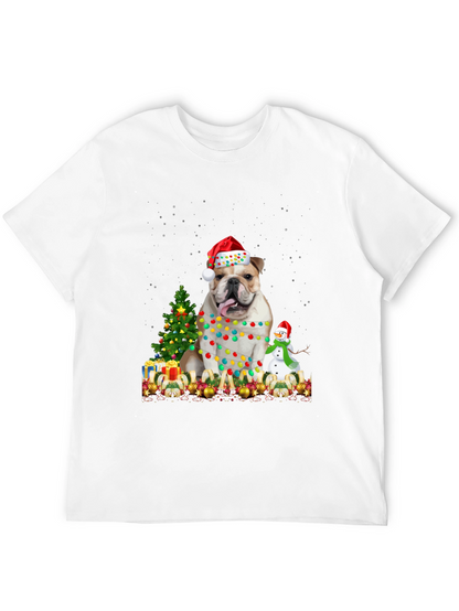 Camiseta Bulldog Navideño Festiva