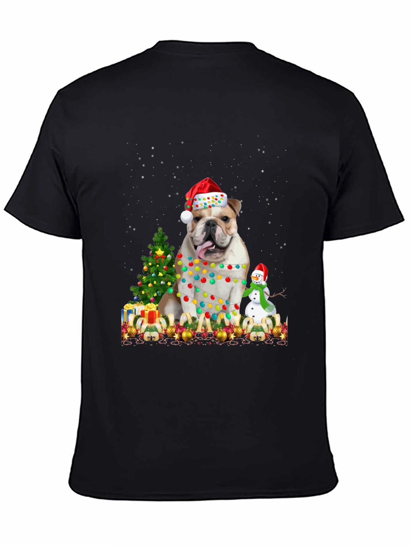Camiseta Bulldog Navideño Festiva
