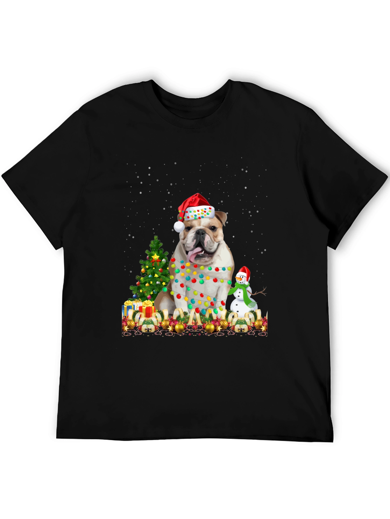Camiseta Bulldog Navideño Festiva