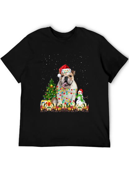 Camiseta Bulldog Navideño Festiva