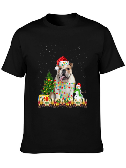 Camiseta Bulldog Navideño Festiva