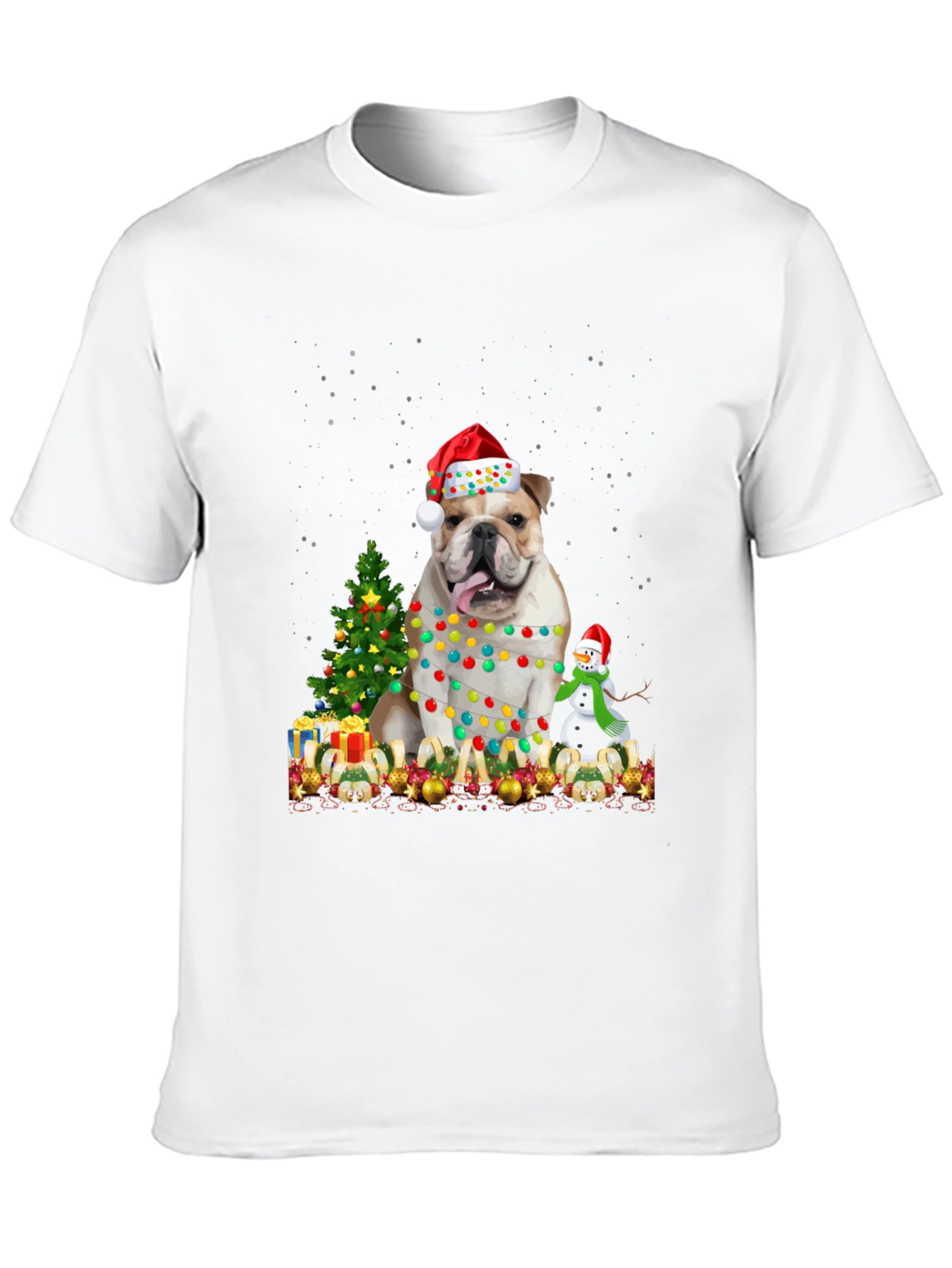 Camiseta Bulldog Navideño Festiva