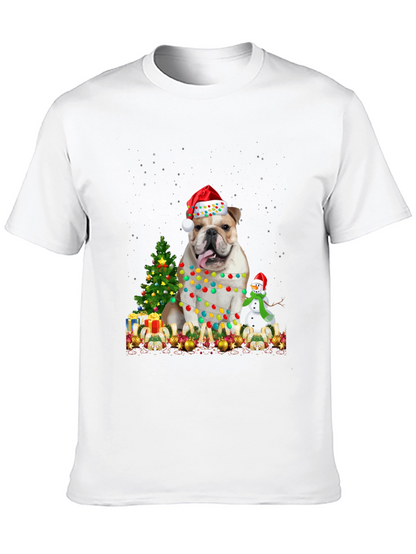 Camiseta Bulldog Navideño Festiva