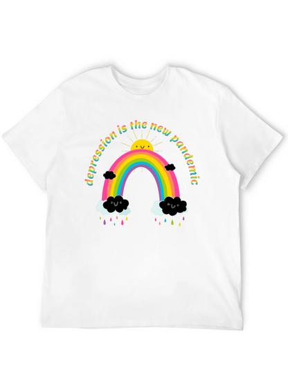 Camiseta Negra Unisex Depresión es la Nueva Pandemia