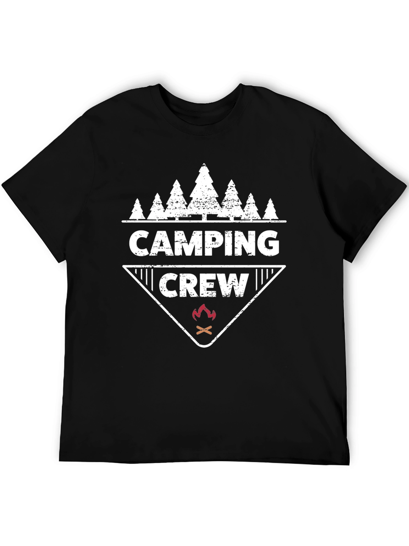 Camiseta Negra Camping Crew Aventura